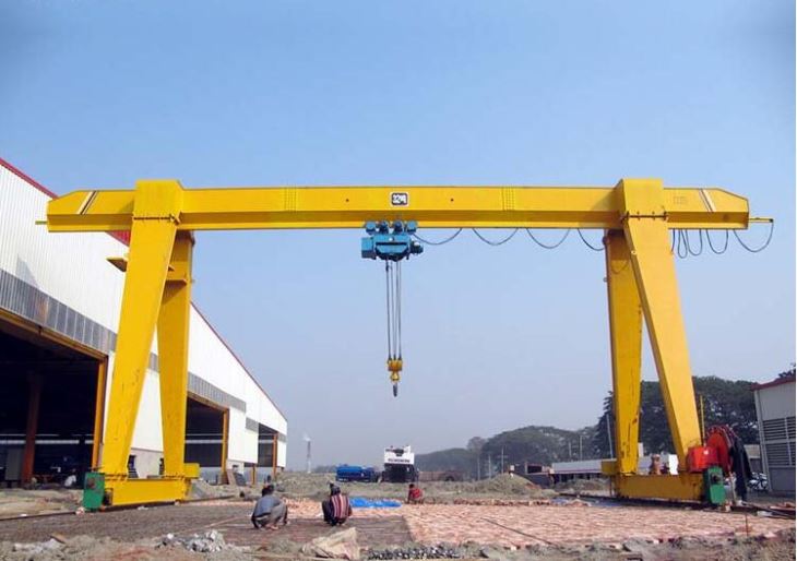 โรงงานผลิต 10 Ton Electric รอกเดี่ยว Girder Gantry Crane